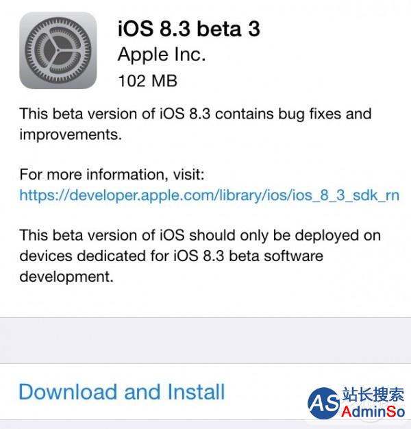 iOS8.3；Apple Pay入华；iOS公测