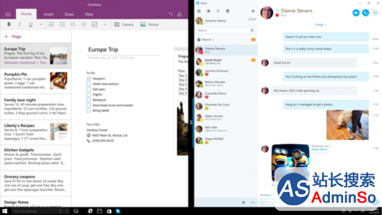 微软将为Windows 10发布Skyp通用APP