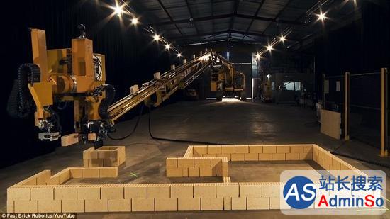 砌砖自动化，澳洲机器人2天时间建造一栋楼